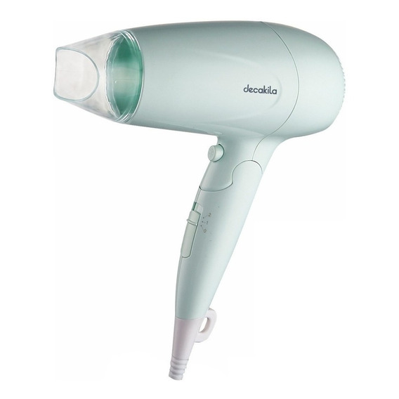 Secadora De Pelo Blanca Decakila Con Mango Plegable De 1600w