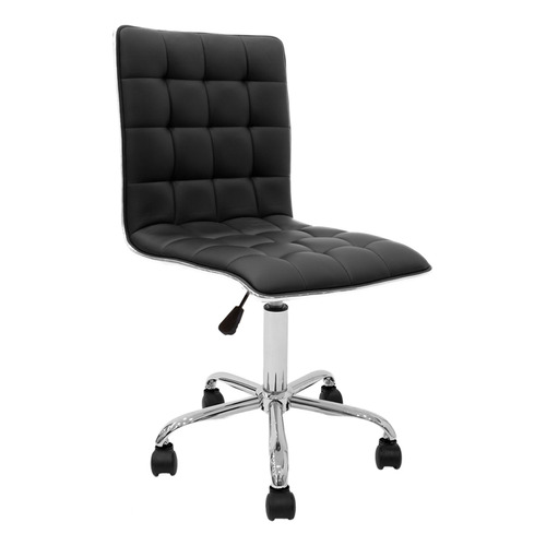 Silla Escritorio Pc Oficina Con Ruedas Newmo Color Negro