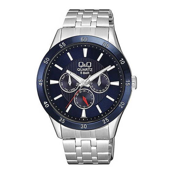 Reloj Para Hombre Q&q Ce02j Ce02j422y Plateado