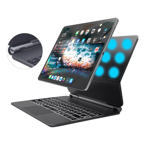 Funda Con Teclado Mágico Para iPad Pro 11 iPad Air Con Ñ