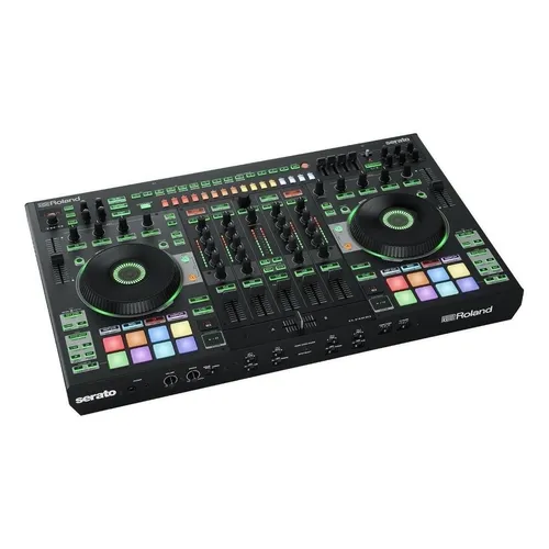 Controlador DJ Roland DJ-808 preto da 4 canais 127/220V Controlador DJ Roland DJ-808 preto da 4 canais 127/220V