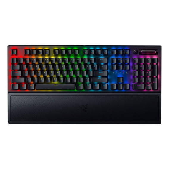 Teclado Razer Blackwidow V3 Mechanical Yellowswitch Us Chrom Color del teclado Negro Idioma Inglés US