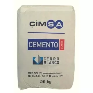 Pastina Para Pileta Cemento Blanco Para Venecitas X 25 Kilos