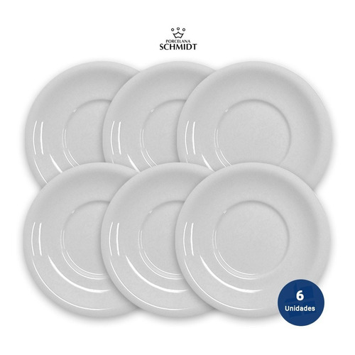 Juego Set X 12 Plato Te De Porcelana Schmidt