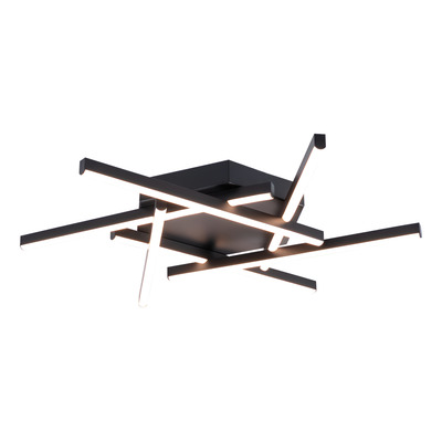 Plafon Led Tucson Negro 42w Diseño Moderno Dab