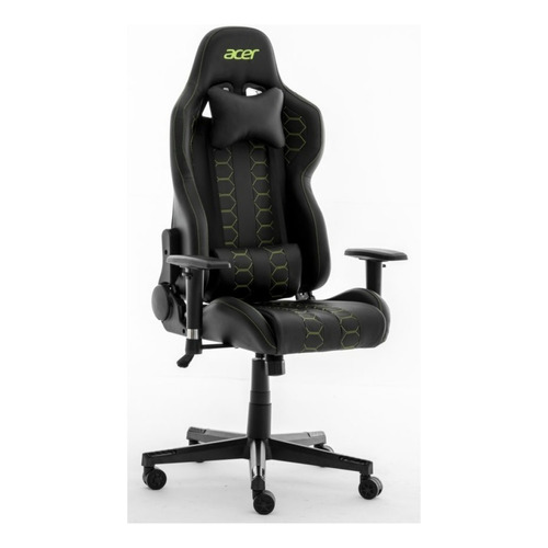 Silla Gamer Profesional Acer Shark Cómoda Y Resistente 120kg Color Blanco Material del tapizado Cuero sintético