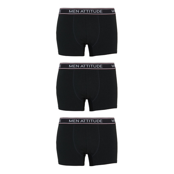 Boxer I Tripack Liso Negro Hombre Fashion´s Park