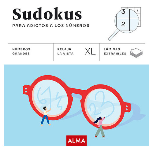 SUDOKUS PARA ADICTOS A LOS NUMEROS XL, de ANY PUZZLE. Editorial Alma, tapa blanda en español