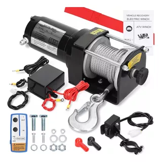 Winch Eléctrico Todoterreno Cable 2500lbr Remolque Utilitaro