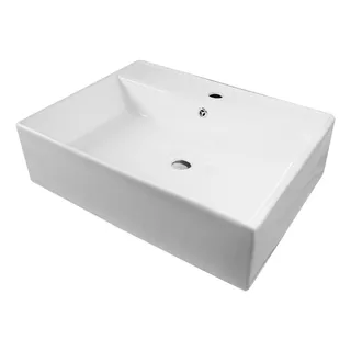 Lavabo Blanco Grande Ceramico Premium Rectangular 