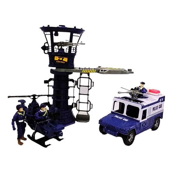 Estacion De Vehiculos De Rescate Policias C/ Acces + Figuras