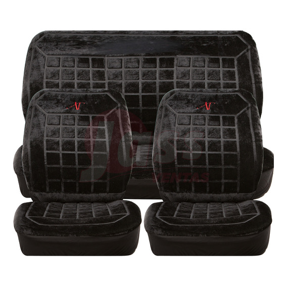 Funda Cubre Asiento Pana At Juego Completo Auto Universal