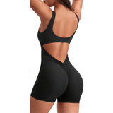 Enterito Enterizo Deportivo Corto De Dama Con Frunce Catsuit