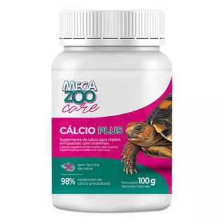 Suplemento Para Répteis Megazoo Care Cálcio Plus 100g