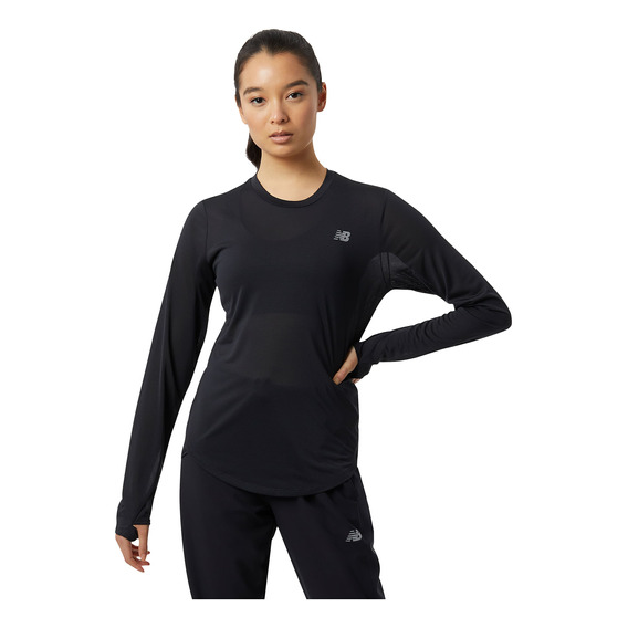 Remera New Balance Accelerate De Mujer - Wt23225bk