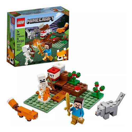 Kit Lego Minecraft La Aventura En La Taiga 21162 74 Piezas