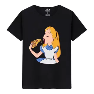 Camiseta Masculina Algodão Premium Princesa Fome Pizaa Swag