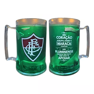Caneca Copo Gel Fluminense Verde 400 Ml Oficial