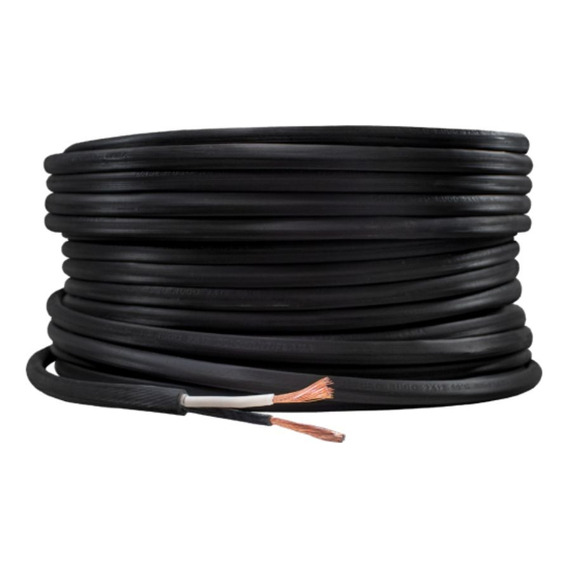 Cable Uso Rudo 2x#18 50 Metros Color Negro