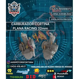 Carburador Ortina Plana Racing 32mm