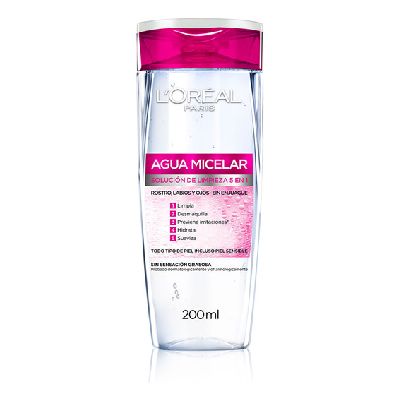 Agua Micelar Loreal Paris Hidra Total 5 200 Ml