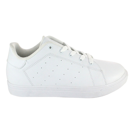 Tenis Blancos Casuales Mujer Voit Comodos Elegantes Cordones