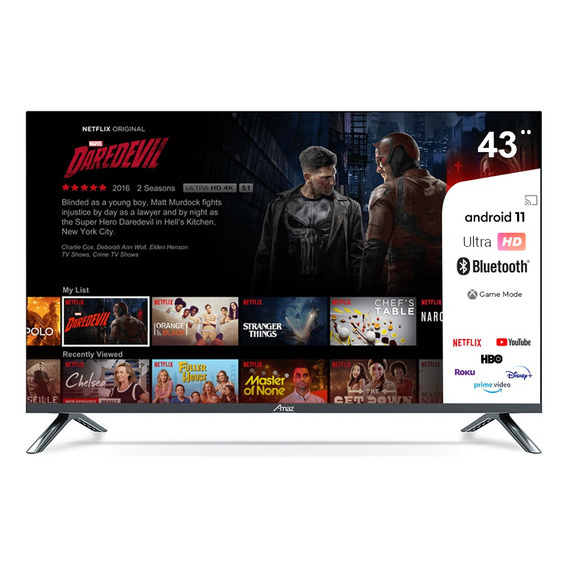 Smart Tv Pantalla Led De 43 Pulgadas Amaz 110v/240v