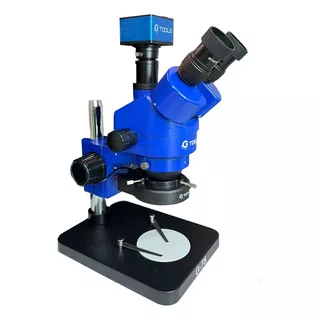Microscopio Trinocular Con Camara Y Aro De Led + B1 Gtools