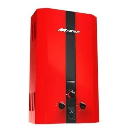 Calentador De Agua Mirage Flux 16l Gas Lp-rojo Mod-mbf16nb Color Rojo Tipo de gas GLP