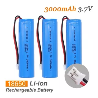 Bateria Recargable 3.7v / 18650 / 3000mah / Cable Cod 3300