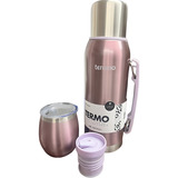 Kit Terrano Termo 1 Lt Y Mate Con Tapa Bombilla De Regalo