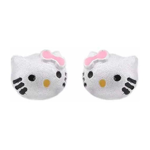 Aros Importados De Plata Hello Kitty Para Niñas O Adultos 