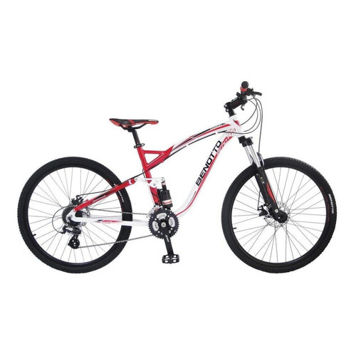 Bicicleta Benotto Mtb Ds-800 R27.5 24v Aluminio Doble Disco Color Rojo Color - Tamaño Rojo - Ml Tamaño Del Cuadro Ml