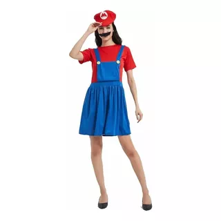 Disfraz/vestido De Mario Bross Para Adolescentes Y Adultos