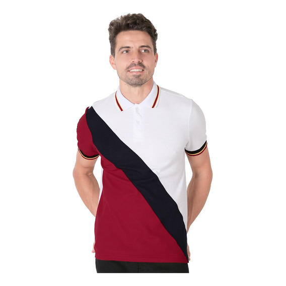 Playera Hombre Moda Polo Blanco Stfashion 71604638