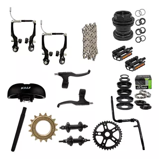 Kit De Montagem Para Bicicleta Aro 24 E 20 Sem Marchas