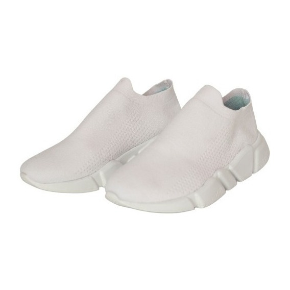 Zapatillas Praga Calcetin Ultra Livianas Total White Bound