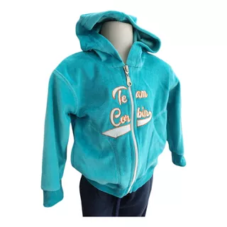 3634 Campera Plush Bordada Bebe Mambo Kids Talles 6a24 Meses