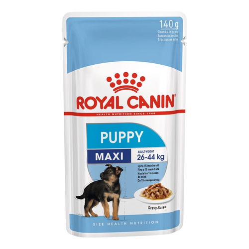 Alimento Royal Canin Size Health Nutrition Maxi Puppy para perro cachorro de raza grande sabor mix en sobre de 140g