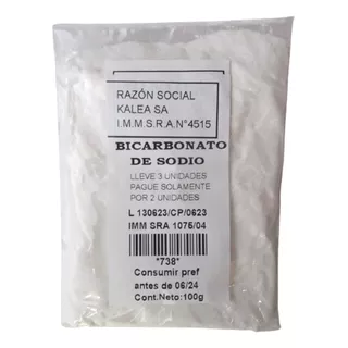 Bicarbonato De Sodio 100g Lleve 3 Pague 2