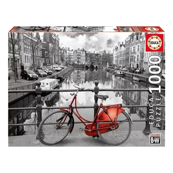 Puzzle Rompecabezas Bicicleta En Amsterdam 1000 Pzs Febo