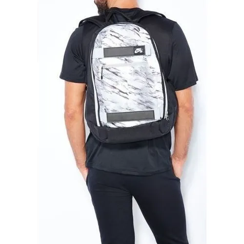 Mochila urbana Nike SB Embarca color negro blanco dise o poliester
