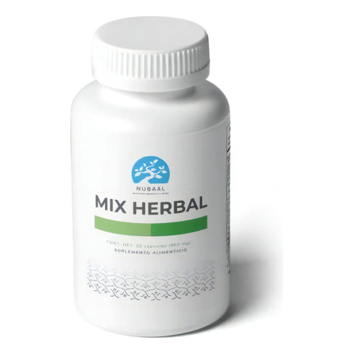 Nubaal Mix Herbal Vit C,ajo,jengibre,etc 100caps 850mg Sabor Sin Sabor
