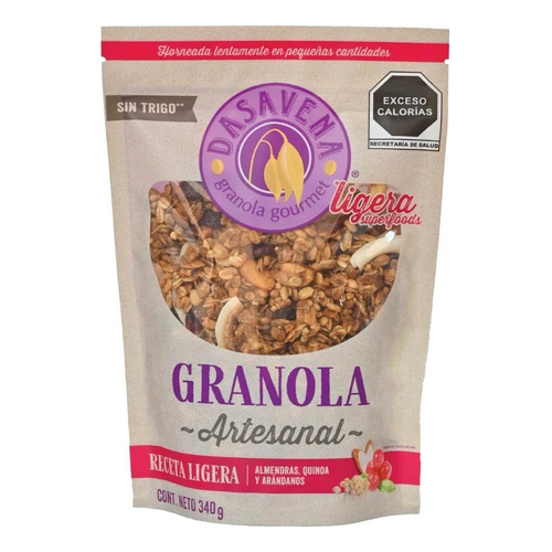 Dasavena Granola Con Almendra Quinoa Arandanos 340 Gr