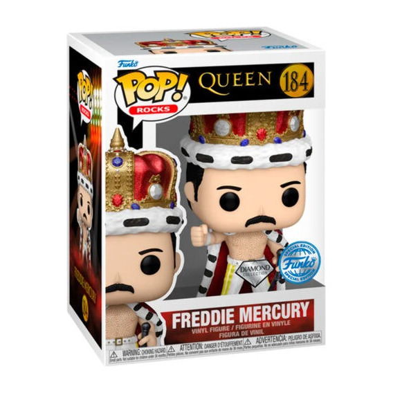 Funko Pop Queen - Freddie Mercury King #184 Diamond