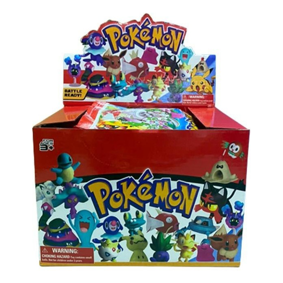 Sobre Sorpresa Pokemon Caja X 24 Sobres. Figura Y 3 Cartas