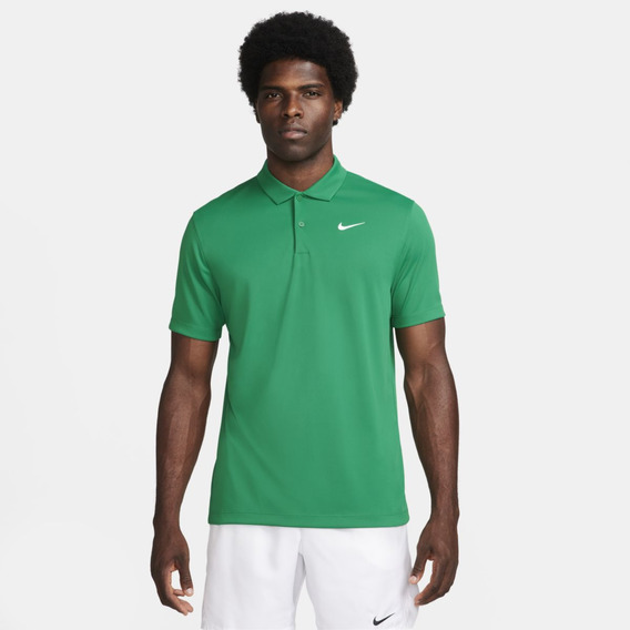 Playera Polo De Tenis Hombre Nikecourt Dri-fit Verde