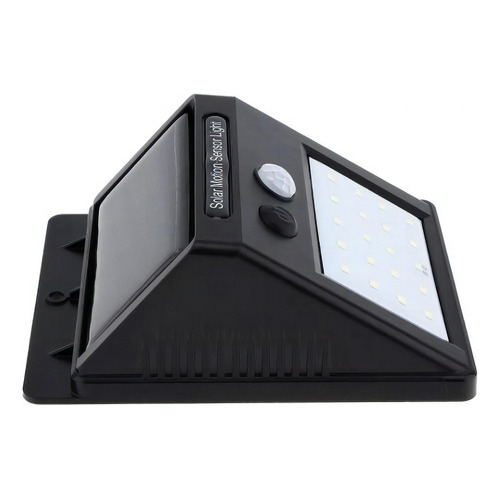 Reflector LED Genérica Sensor Solar 4W con luz blanco frío y carcasa negro 110V/220V