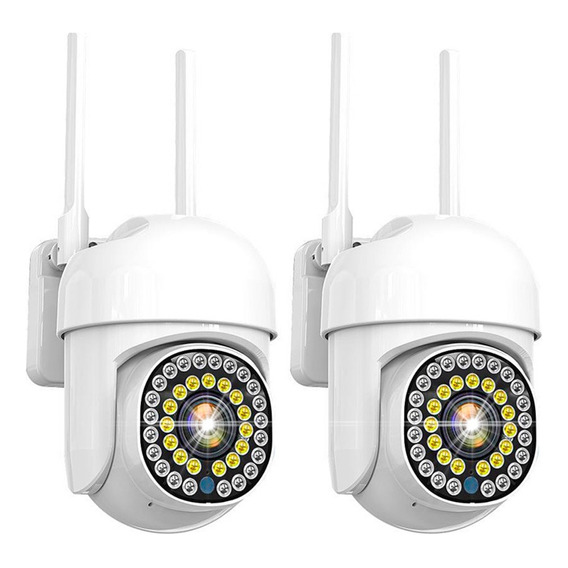 2pack Cámara De Seguridad Ip Wifi Exterior Impermeable 1080p