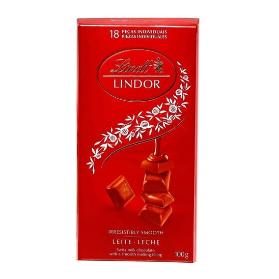 Chocolate Suizo Lindt Leche Lindor Singles Milk 100g